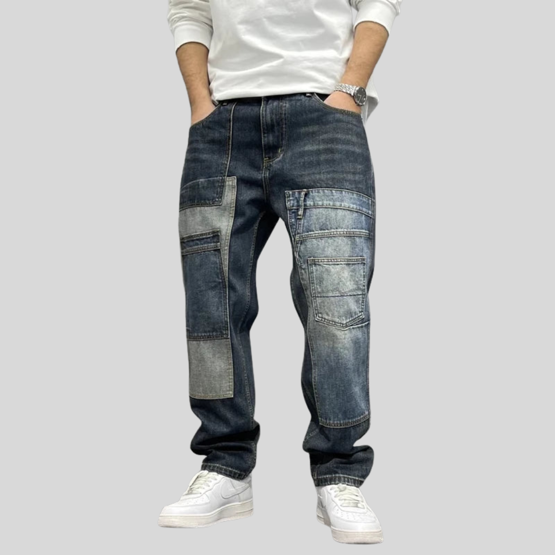 Laurent | Patchwork Denim Jeans